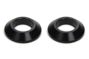 Tapered Spacers 1/2in ID 1/4in Thick Black 2pk