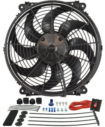 Derale 16514 14" Tornado Electric Puller Fan, Premium Mounting Kit