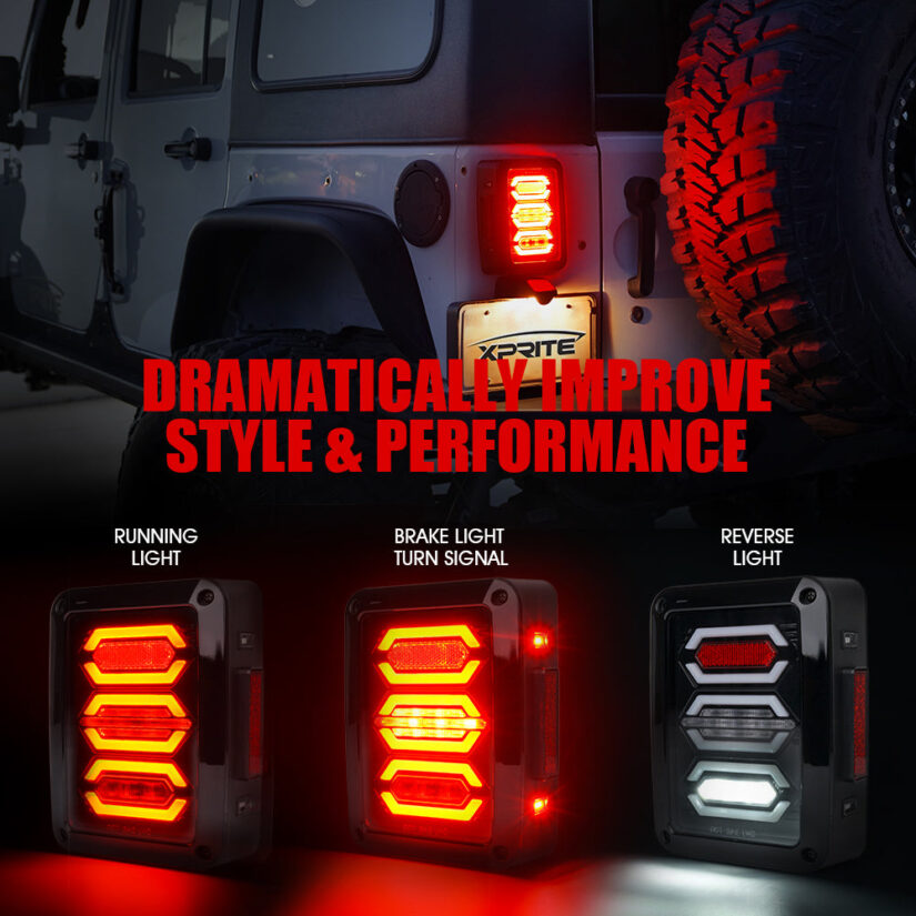 Xprite Tactical 12 Series LED Marker Strobe Lights - Set of 4