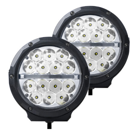 Go Rhino 750700623DRS Bright Series - Two Round 6" LED Driving Light Kit W/Daytime RunningLight