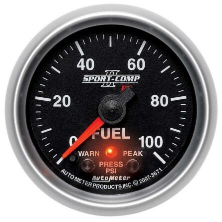 2-1/16 S/C II Fuel Press Gauge - 0-100psi