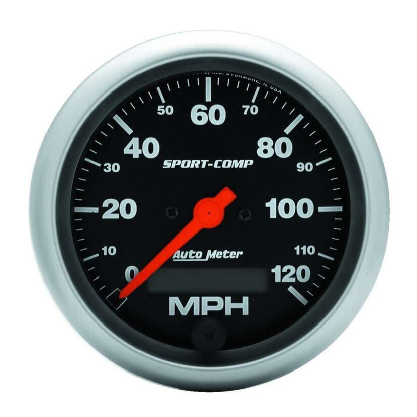 3-3/8in U/L Speedometer 190KPH Metric