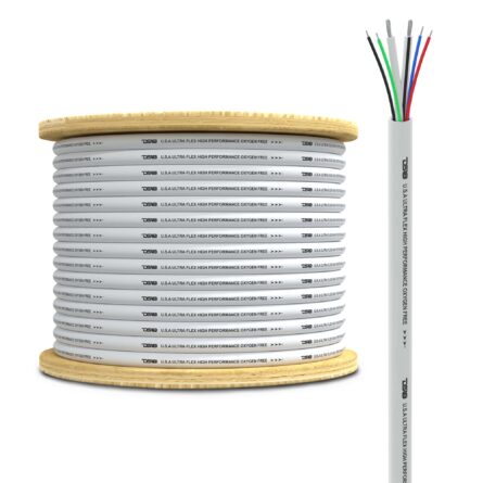Marine Tinned OFC 18-GA Rgb Wires with 12-GA Speaker Wires 100 Feet