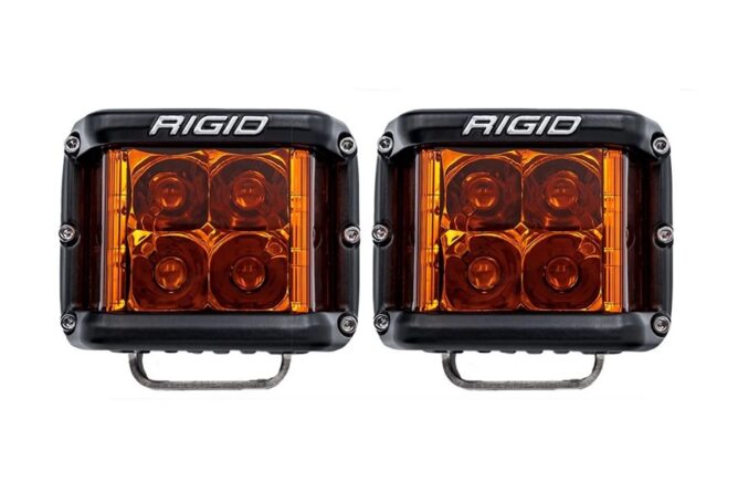 Rigid Industries D-SS LED Spot Lights w/ Amber PRO Lens - Pair