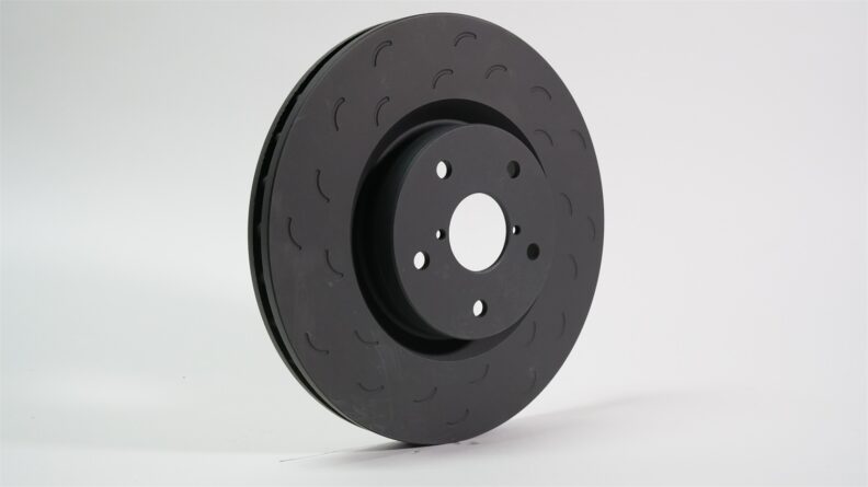 Talon Slotted Brake Rotors; Rear; Vented Rotor; 14.09 in. Dia.; 4.92 in. Height;