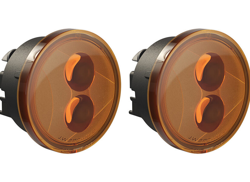 JW Speaker 239 J2 Series, 3.5in Round LED Turn Signal Light Kit, Amber  - JK