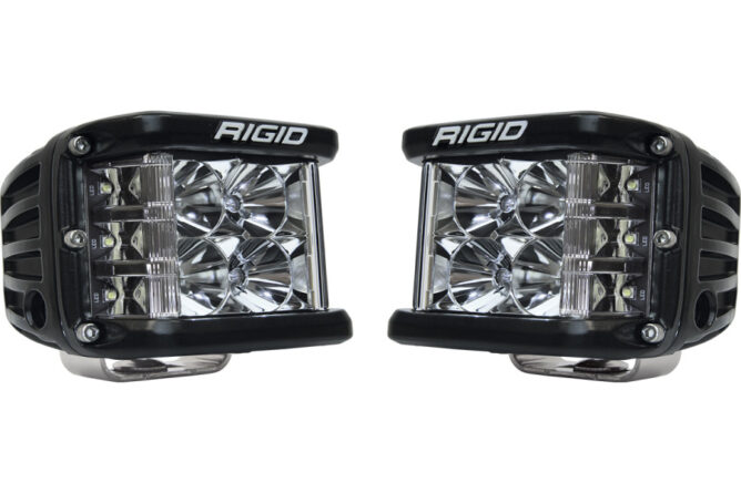 Rigid Industries D-SS PRO Side Shooter LED Cube, Flood Pair