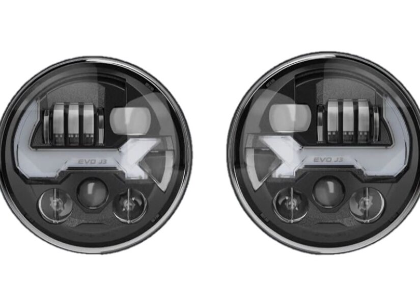 JW Speaker 8700 Evolution J3 Series Heated Headlight Kit, Black  - JT/JL/JK