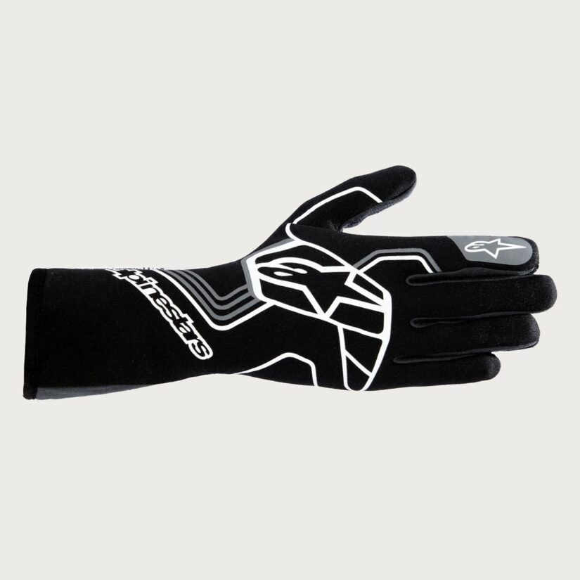 Glove Tech-1 Race V4 Black / Flou Org Medium