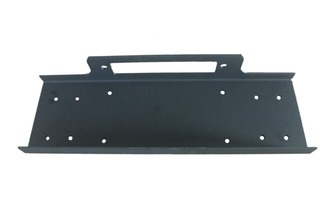 TrailFX WA017 For Winches Upd To 12000 Pounds Flat Fixed Mount Textured Powder Coated Black