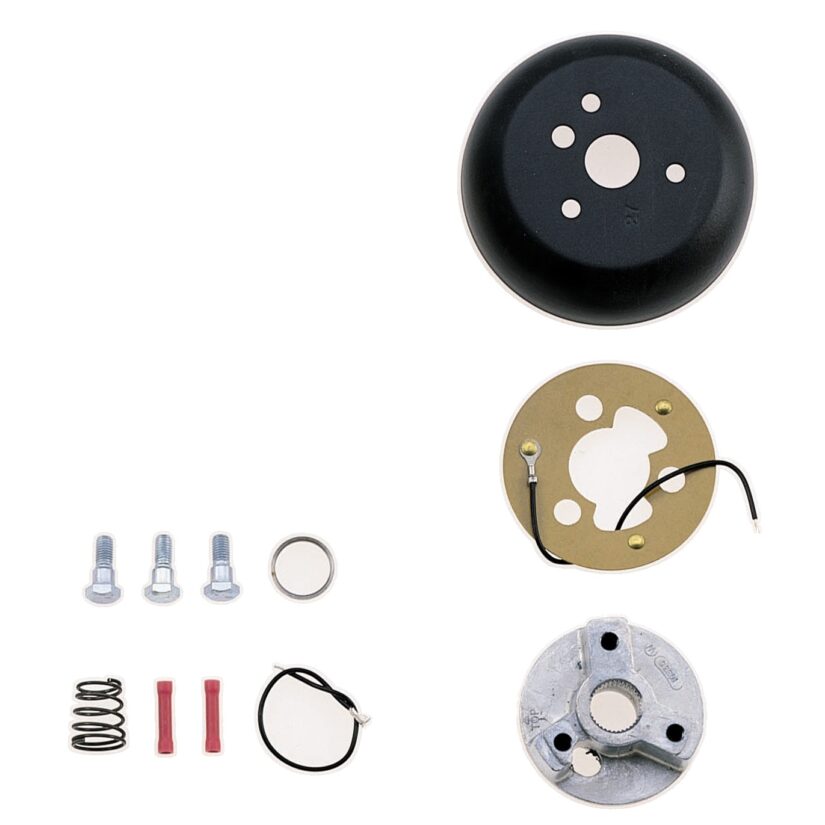 Steering Wheel Installation Kit; Matte Black; Not Designed for Vehicles w/Air Bag or Telescopic Column or Radio Controls/Cruise Controls Mounted on Steering Wheel;