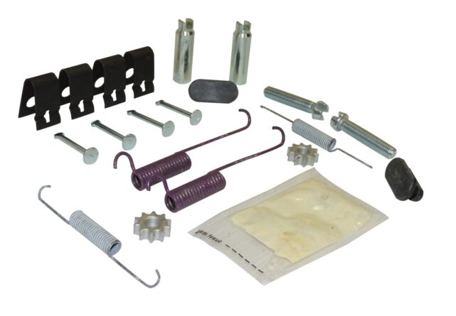 Parking Brake Hardware Kit; Incl. Springs; Pins; Clips; Slippers; Adjusters;