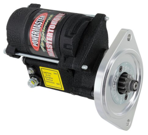 Mastertorque Starter; 164 Tooth Flywheel; 180 ft./lbs.; 14:1 Compression Rate; 3/8in. Offset; 3:25:1 Gear Reduction; InfiClock System; Black Wrinkle Finish;
