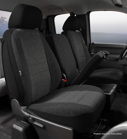 OE™ Custom Seat Cover; Tweed; Charcoal; Split Seat 40/20/40; Adj. Headrest; Side Airbg; Cntr Seat Belt; Center Armrest No Storage/Center Cushion Strg;