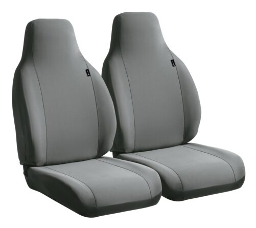 FIA SP801 GRAY SP80 Series - Seat Protector Poly Semi-Custom Fit Car Front Seat Cover- Gray