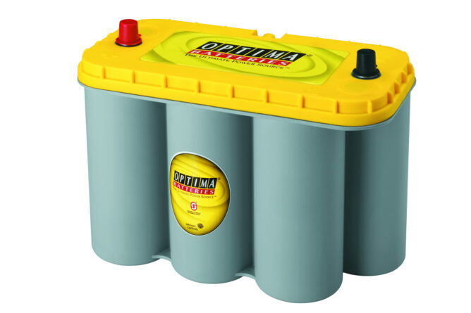 YellowTop® Deep Cycle Battery; UNBOXED; Grp. D31A;Cold Crank Amps 900;Crank Amps 1125;Res. Cap. 155;Ampere Hour 75;Automotive Terminal;L-12 13/16 in.;W-6.5 in.;H-9 3/8 in.;
