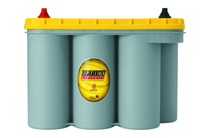 YellowTop® Deep Cycle Battery; UNBOXED; Grp. D31T;Cold Crank Amps 900;Crank Amps 1125;Res. Cap. 155;Ampere Hour 75;Threaded Terminal;L-12 13/16 in.;W-6.5 in.;H-9 3/8 in.;