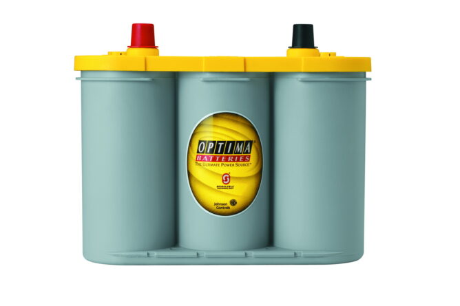YellowTop® Deep Cycle Battery; UNBOXED; Group D34; Cold Crank Amps 750; Crank Amps 870; Reserve Capacity 120; Ampere Hour 55; Top Terminal; L-10 in.; W-6 7/8 in.; H-7 13/16 in.;