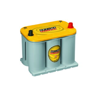 YellowTop® Deep Cycle Battery; UNBOXED; Grp. D35; Cold Crank Amps 620; Crank Amps 770; Reserve Capacity 100; Amp Hour 48; Top Terminal; L-9 5/16 in.; W-6 3/4 in.; H-7 5/8 in.;