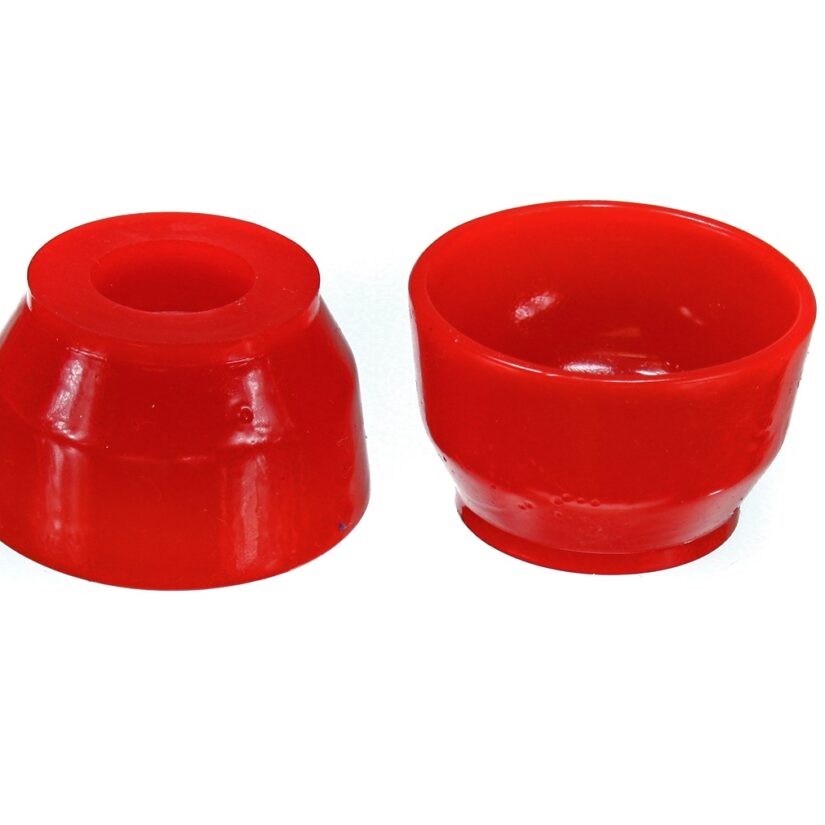 Ball Joint Dust Boot Set; Red; Front; Performance Polyurethane; Incl. 2 Upper/Lower Ball Joint Boots;