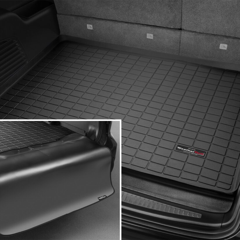 Cargo Liner w/Bumper Protector; Black; Behind 3rd Row Seating;