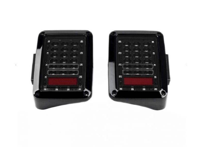 Quake LED 6in x 8in 25w Tail Lights Smoked Lens - JK