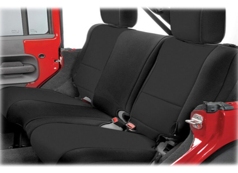 Rugged Ridge Rear Seat Cover Black/Black - JK 4dr