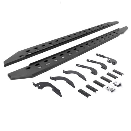 Go Rhino 69442987SPC - RB10 Slim Line Running Boards With Mounting Brackets - Textured Black