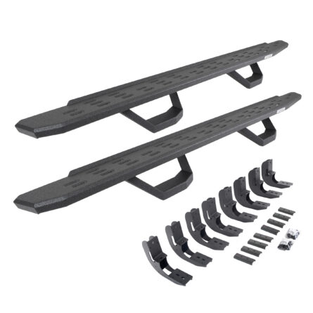 Go Rhino 6960488020T RB30 Running Boards with Mounting Brackets, 2 Pairs Drop Steps Kit