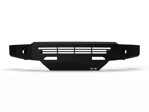 Alumilite Front Bumper; w/ Single Square Lights Holes; Fits w/o Or w/ Parking Sensors; Retains Factory Tow Hooks; Non-Winch;