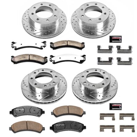 Z36 TRUCK/TOW UPGRADE KIT: DRILLED/SLOTTED ROTORS; CARBON-FIBER CERAMIC PADS W/HARDWARE