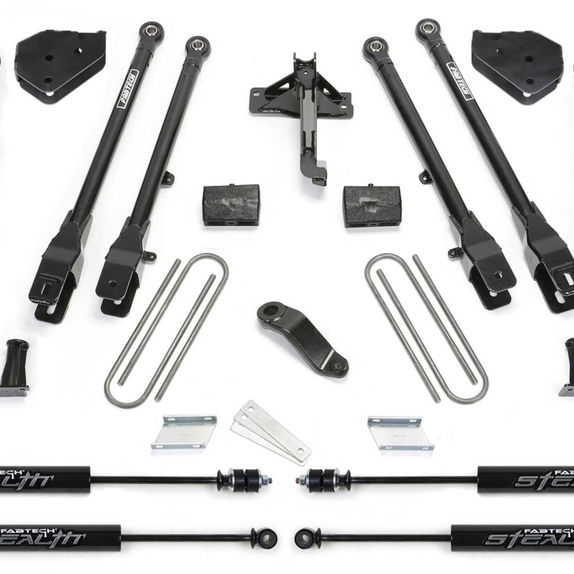 Fabtech 6" 4LINK SYS W/COILS & STEALTH 19-20 FORD F450/550 4WD DIESEL