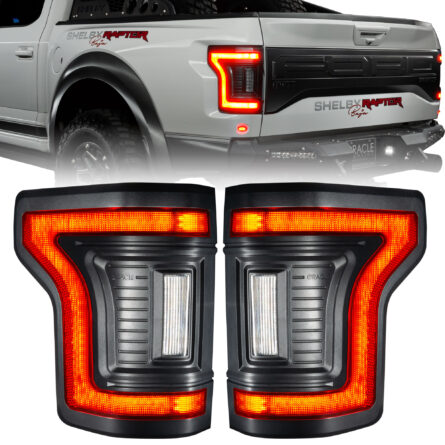 Oracle Lighting 5913-504-T Black Series Flush Style LED Tail Lights for 2015-2020 Ford F-150