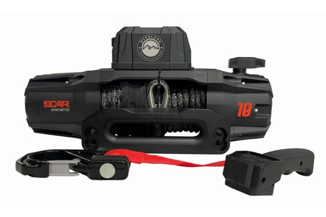 Overland Vehicle Systems SCAR 10S Winch - Synthetic Rope, Wireless Remote