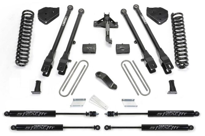 Fabtech 4" 4LINK SYS W/COILS & STEALTH 17-21 FORD F250/F350 4WD DIESEL