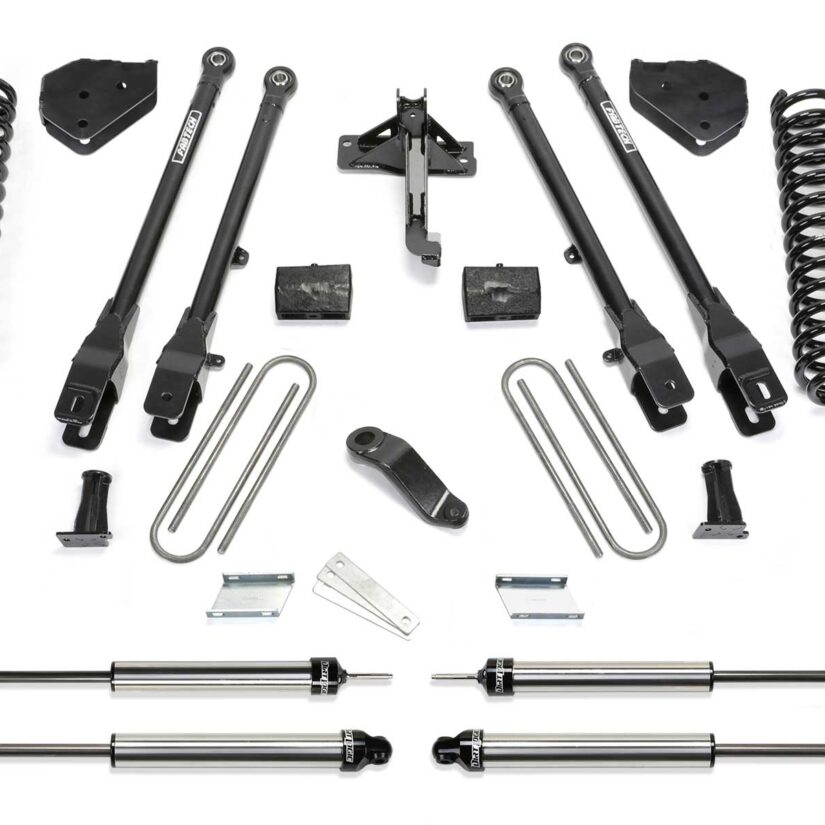 Fabtech 4" 4LINK SYS W/COILS & DLSS SHKS 17-21 FORD F250/F350 4WD GAS