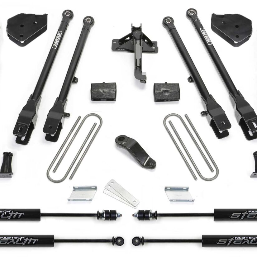 Fabtech 4" 4LINK SYS W/COILS & STEALTH 17-21 FORD F250/F350 4WD GAS