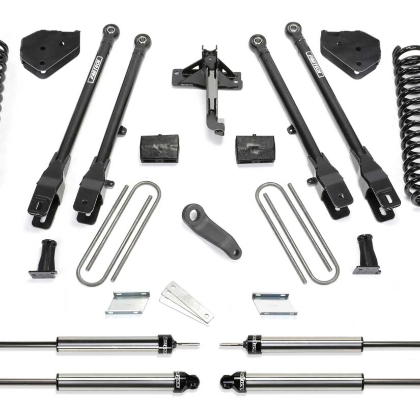 Fabtech 6" 4LINK SYS W/COILS & DLSS SHKS 17-21 FORD F250/F350 4WD GAS