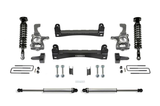 Performance Lift System w/Shocks; 4 in. Lift; Incl. Front 2.5 Coilovers/Rear 2.25 Shocks;