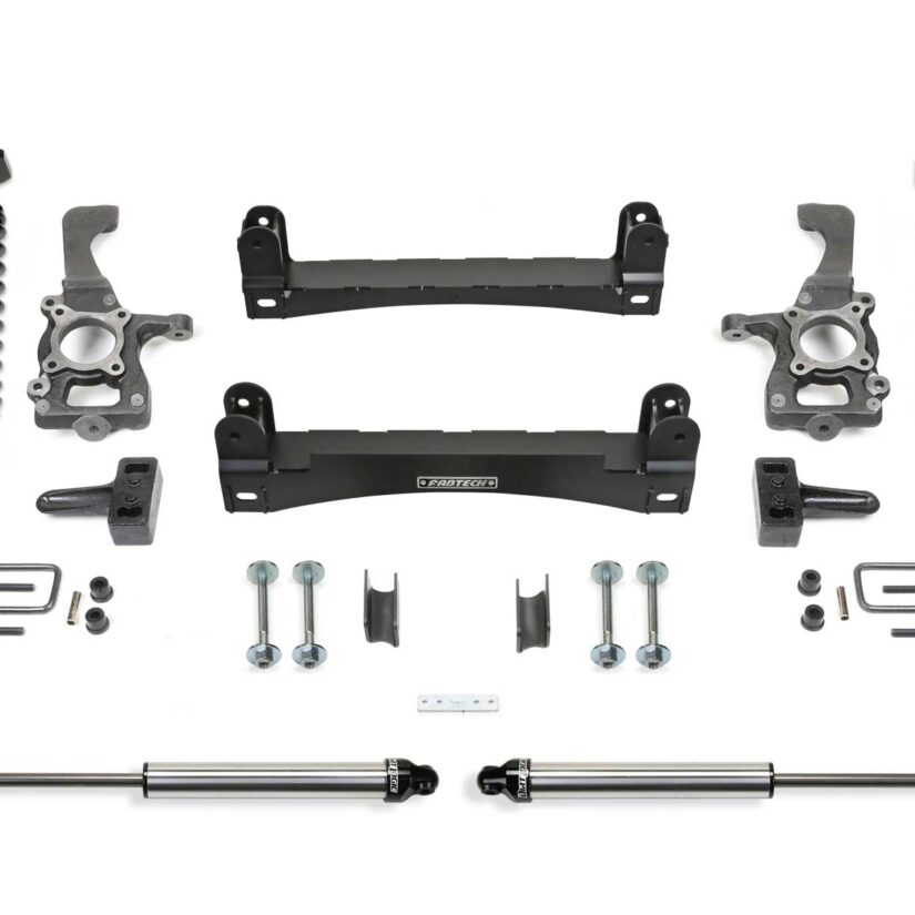 Performance Lift System w/Shocks; 4 in. Lift; Incl. Front 2.5 Coilovers/Rear 2.25 Shocks;
