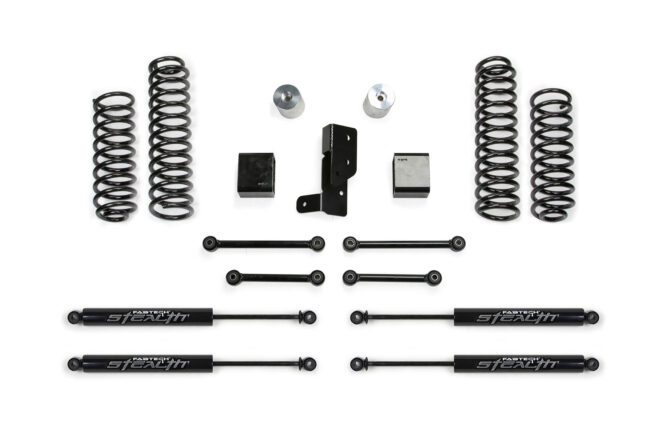 Sport Lift System w/Shock; 3 in. Lift; w/Spacers; Front And Rear Stealth Monotube Shocks;