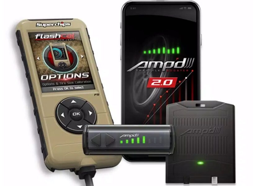 Superchips Amp'd 2.0 Throttle Booster Kit w/ Flashcal  - JK