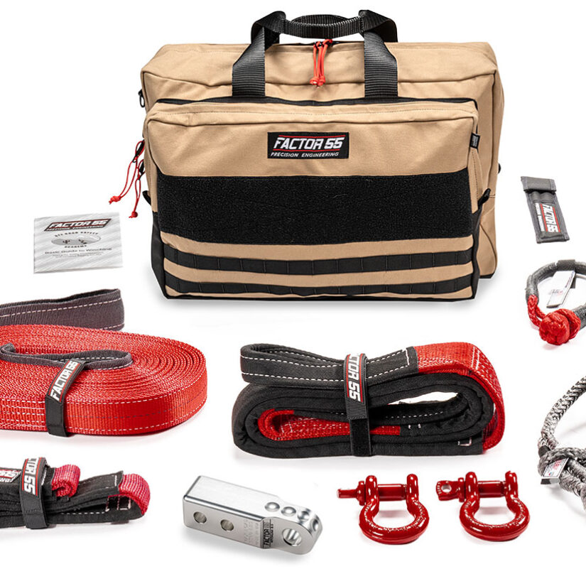 Factor 55 00475-05-LARGE SAWTOOTH WINCH ACCESSORY KIT (SILVER HITCHLINK AND LARGE BAG)