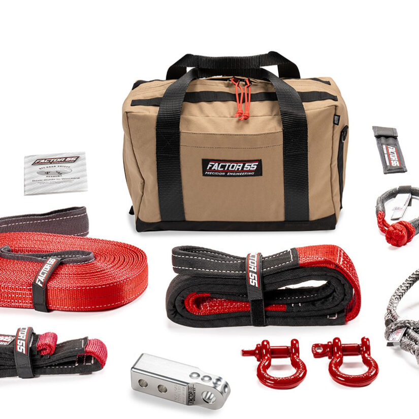 Factor 55 00475-05-MEDIUM SAWTOOTH WINCH ACCESSORY KIT (SILVER HITCHLINK AND MED BAG)