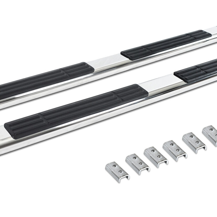Go Rhino 686442987PS - 6" OE Xtreme SideSteps With Mounting Bracket Kit - Polished Stainless Steel