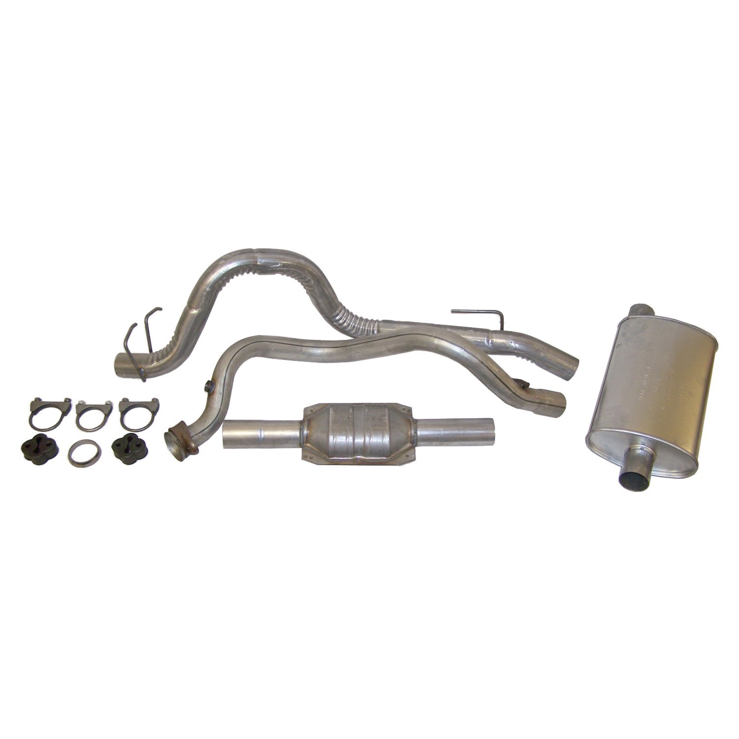 Crown Automotive - Metal Unpainted Exhaust Kit