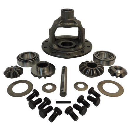 Differential Case Kit; Rear; Incl. Case/Gear Set And Bearings; w/1/2 in. Ring Gear Bolts; For Use w/Dana 44;