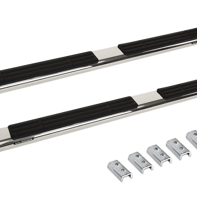 Go Rhino 686404587PS - 6" OE Xtreme SideSteps With Mounting Bracket Kit - Polished Stainless Steel