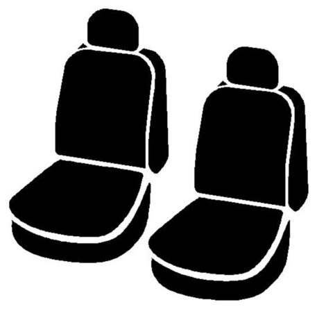 OE™ Custom Seat Cover; Tweed; Charcoal; Bucket Seats w/Non-Removable/Adjustable Headrests And Side AirBags;
