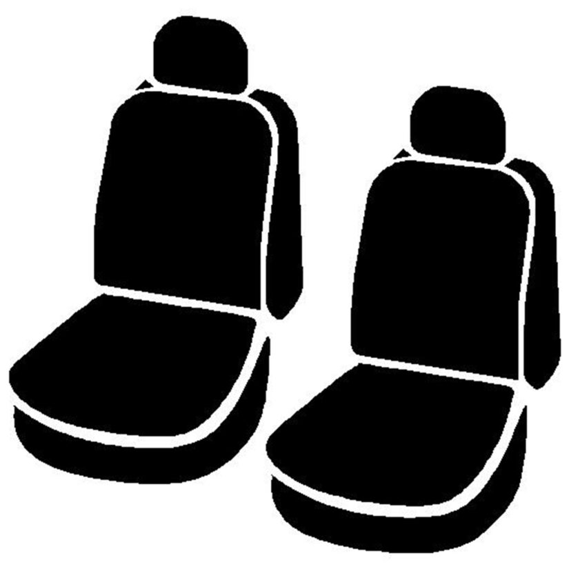 OE™ Custom Seat Cover; Tweed; Charcoal; Bucket Seats w/Non-Removable/Adjustable Headrests And Side AirBags;